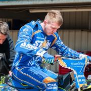 Ryan Kinsley preparing for the new season during press and practice day at King's Lynn