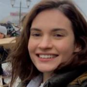 Lily James, in Cromer for the filming of the Netflix drama The Dig. Picture: Stuart Anderson