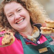 Sarah Pettegree of Bray's Cottage. The North Norfolk company has made a special pork pie featuring Moon Gazer beer which has been featured in a Not On The High Street tv advert. Picture: Ian Burt