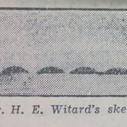 Mr HE Witard's sketch of the sea serpent he saw off the coast of Eccles-on-Sea. Picture: EDP Library