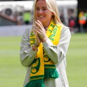 Euro 2022 winner Lauren Hemp was a guest at Norwich City's game against Wigan