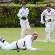 Great Witchingham won in the EAPL on Saturday - but couldn't beat Old Buckenham, pictured batting here, in the Carter Cup. Picture: MATTHEW USHER