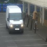 The delivery driver was in the Earlham House car park for three minutes