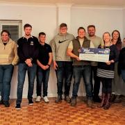 North Walsham Young Farmers\' Club presented a ?1,300 cheque to the Big C cancer charity