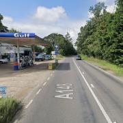 The A148 in Little Snoring near Fakenham where the crash happened