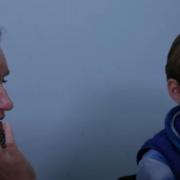 Ruth Dennis, as Siobhan, and Noel Mathers, as her son, in an interview in the short film 'Age of Wolves' which aims to raise awareness about internet safety.