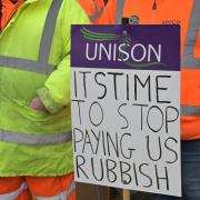 A strike by bin men in north Norfolk and Breckland entered its second day on Tuesday, March 14. Photo: Sonya Duncan.