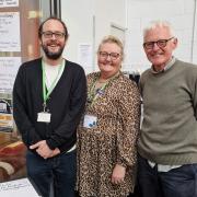 From left, Colin Heinink, Liz Withington and Norman Lamb at the Sheringham Helps event Picture: Supplied