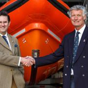 Phil Hawes, left, and Peter Sampson at SHeringham's RNLI Lifeboat station