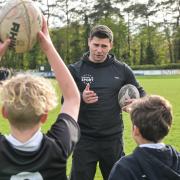 Former player and rugby legend Ben Youngs hosting a workshop at Holt Rugby Football Club