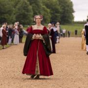 Heather Jermy as Anne Boleyn at Blickling Hall, in a commemoration of the Tudor queen's execution. (Image: National Trust Images/Kenny Gray)