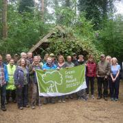 The North Norfolk District Council team and volunteers who have helped achieve Green Flag status at three woodland areas
