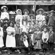 North Walsham children dressed up for the coronation of King George V in 1911