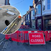 Garden Street, in Cromer, has reopened after a 15ft-deep sinkhole led to a week-long closure