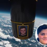 The ashes of Luke Nicholas, from North Walsham, who died aged 16, have been scattered in space. Images: Aura Flights/Supplied