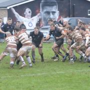 A scene from Holt Rugby Club's home game against Southend Saxons