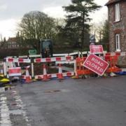 Hempstead Road in Holt has been closed for its third week