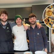 Friends Max Swann, Guy Gillingwater and Will Durham (L-R) have launched Hash Papa