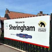 Bittern Line Community Rail contributes to Sheringham tourism with large-print signs