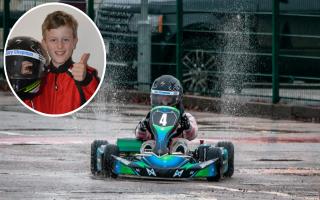 Cory Chapman, 10, from Mundesley, has put in some impressive performances on the go-karting track.