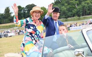 Aylsham Show president Poul Hovesen with his wife Alison at the 2022 event
