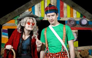 Rachael Cummins and Tom Girvin in Hansel and Gretel at the Wells Maltings