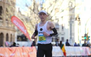 Logan Smith taking part in the Valencia Marathon