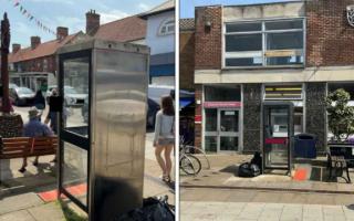 Existing BT phone box in Sheringham